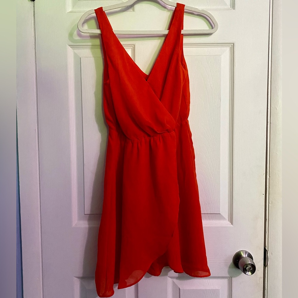 H&M Midi/Mini dress, Red/Orange, size 4